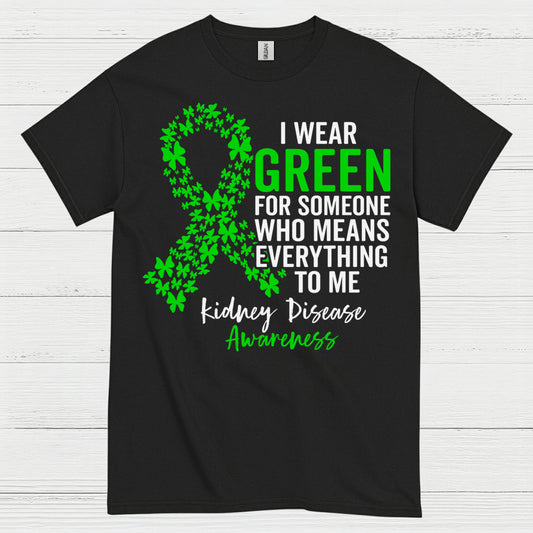 I Wear Green Kidney Awareness Support T Shirt