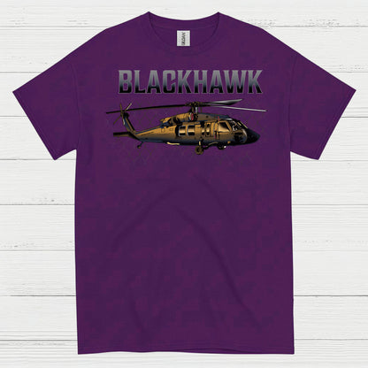 Blackhawk Military Helicopter Aviation T Shirt