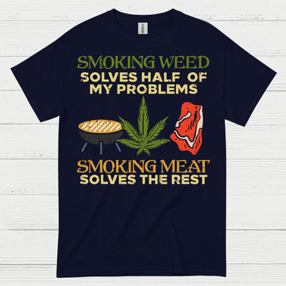 Smoking Weed Smoking Meat T Shirt