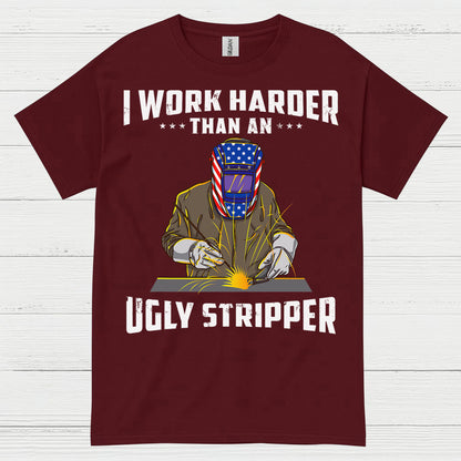 Harder Than Stripper Welder T Shirt
