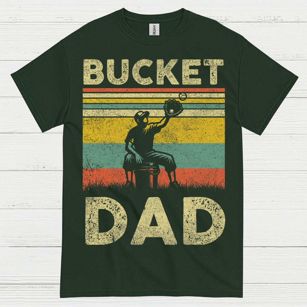 Bucket Dad Softball Catch T Shirt