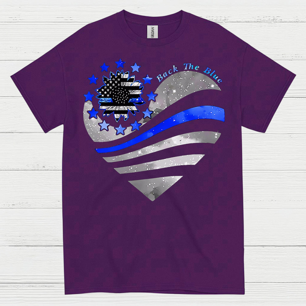 Back The Blue Thin Blue Line T Shirt