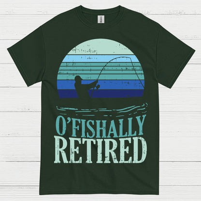 Officially Retired Fishing T Shirt