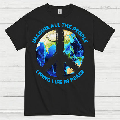 Imagine All The People Living Life In Peace T Shirt