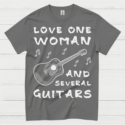 Love One Woman Guitar T Shirt
