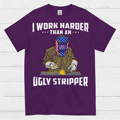 Harder Than Stripper Welder T Shirt