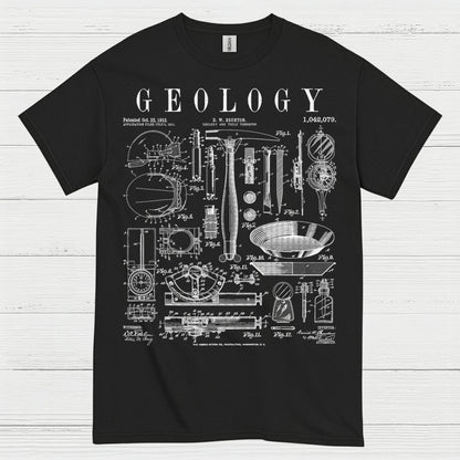 Geology Blueprint Diagram T Shirt