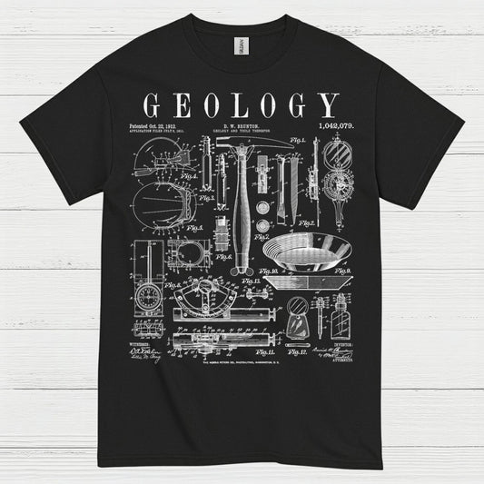 Geology Blueprint Diagram T Shirt