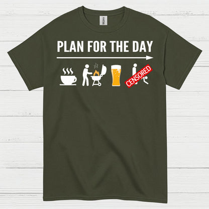 Plan For The Day BBQ T Shirt