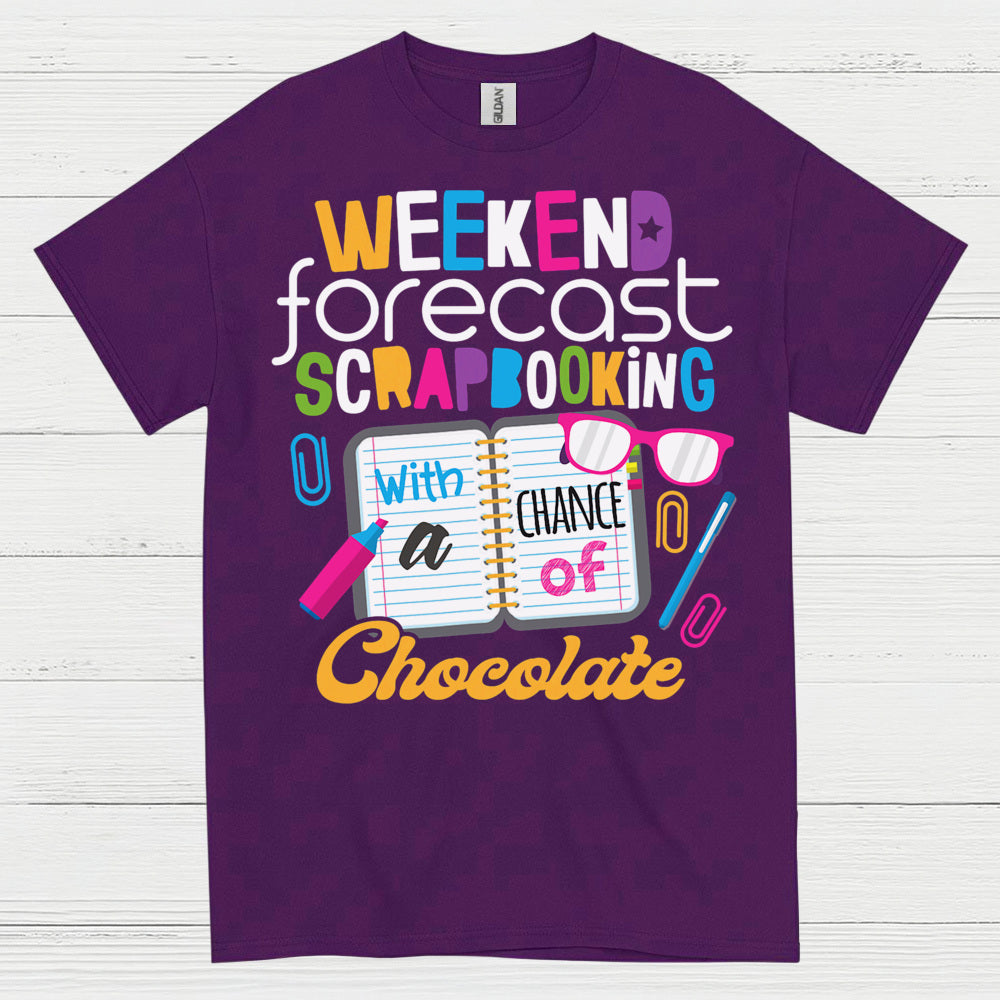 Weekend Forecast Crafting Scrapbooking T Shirt