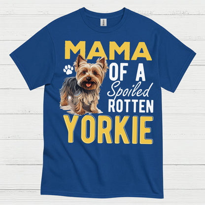 Proud Yorkie Mama Funny Dog Lover T Shirt