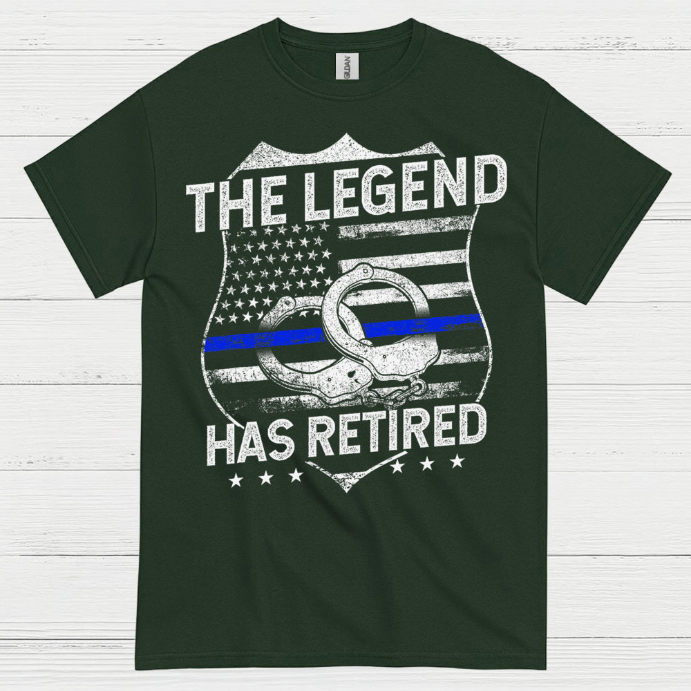 The Legend Has Retired Police T Shirt