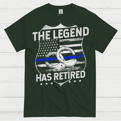 The Legend Has Retired Police T Shirt