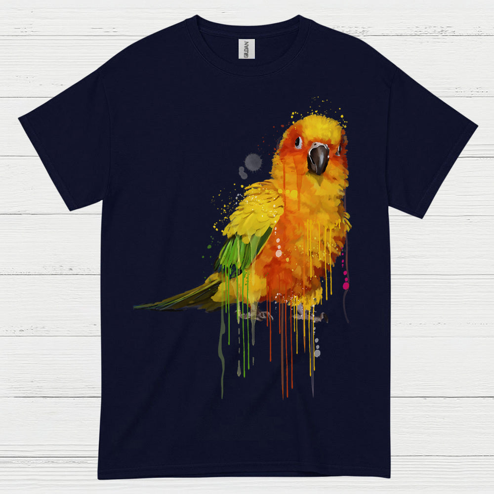 Colorful Parrot Watercolor Art T Shirt