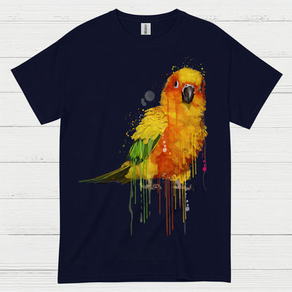 Colorful Parrot Watercolor Art T Shirt