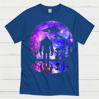 Bigfoot Alien Galaxy T Shirt