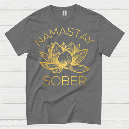 Namastay Sober Lotus T Shirt