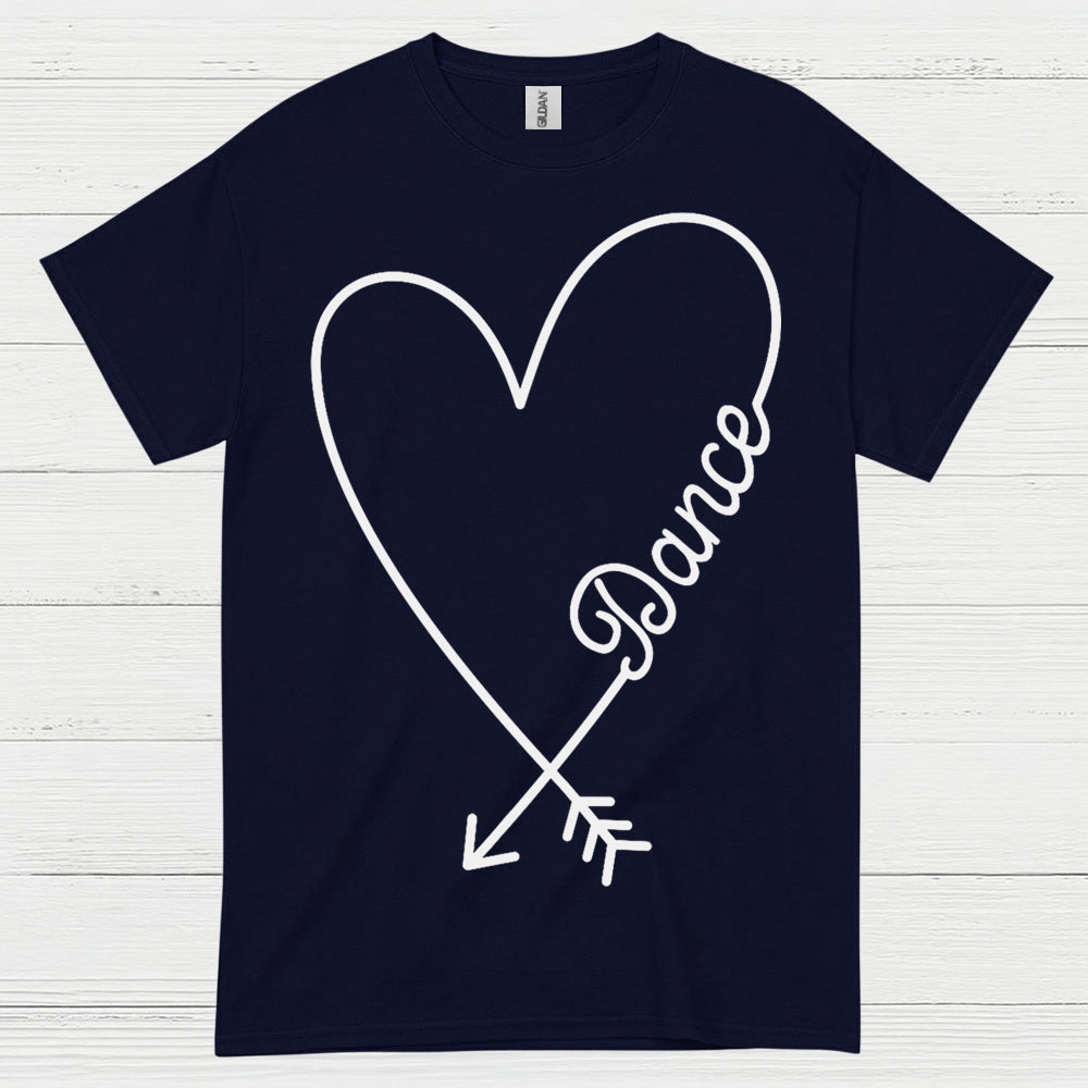 Love Dance Heart Simple T Shirt