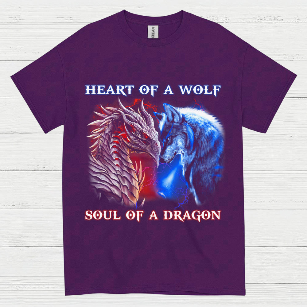 Wolf And Dragon Spirit T Shirt