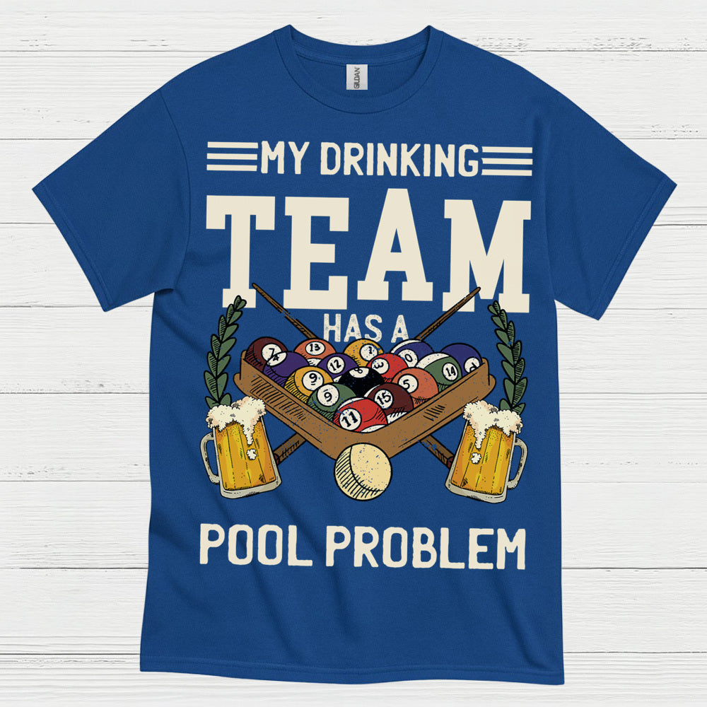 Pool Drinking Team Funny Billiards T Shirt