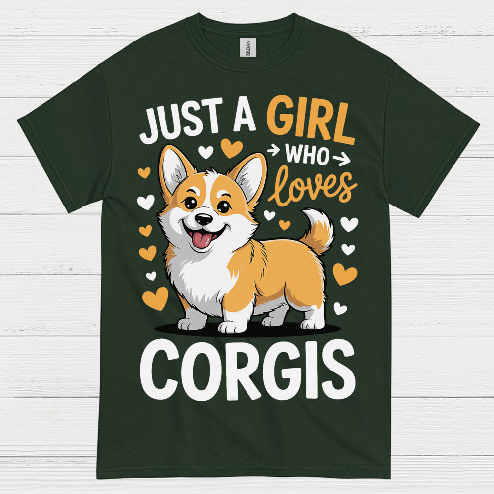 Corgi Love Girl Cute Dog T Shirt