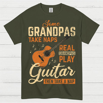 Real Grandpa Guitar T Shirt