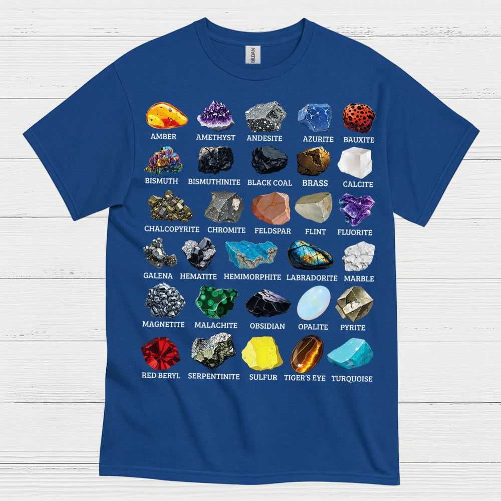 Mineral Chart Geology T Shirt