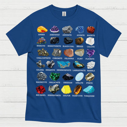 Mineral Chart Geology T Shirt