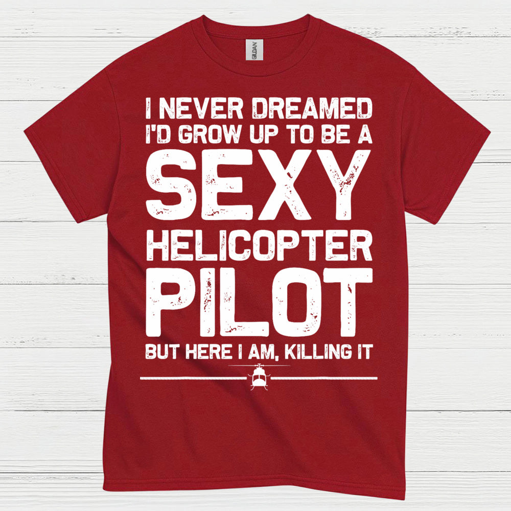 Sexy Helicopter Pilot Aviation Humor T Shirt