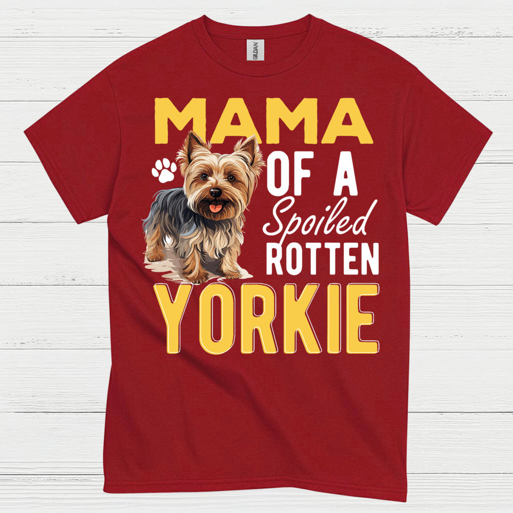 Proud Yorkie Mama Funny Dog Lover T Shirt
