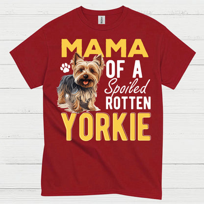 Proud Yorkie Mama Funny Dog Lover T Shirt
