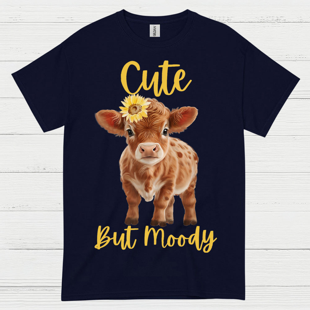 Cute But Moody Cow T Shirt