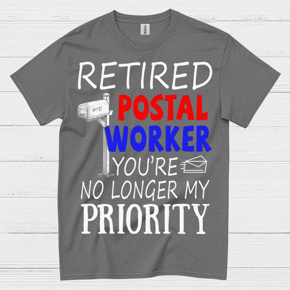 Retired Postal Worker Priority T Shirt