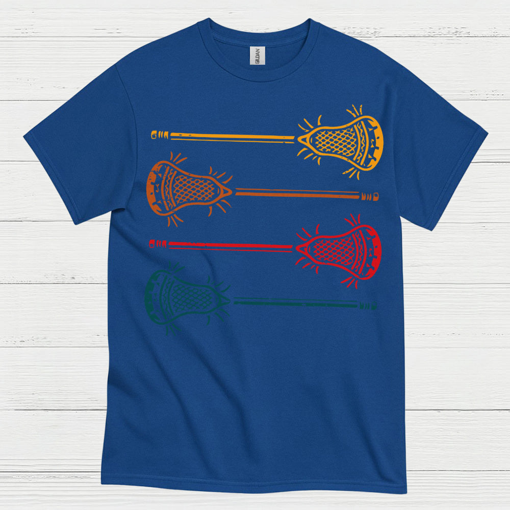 Vintage Lacrosse Sticks Retro T Shirt