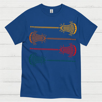 Vintage Lacrosse Sticks Retro T Shirt