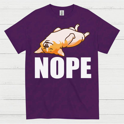 Nope Lazy Corgi Mood T Shirt