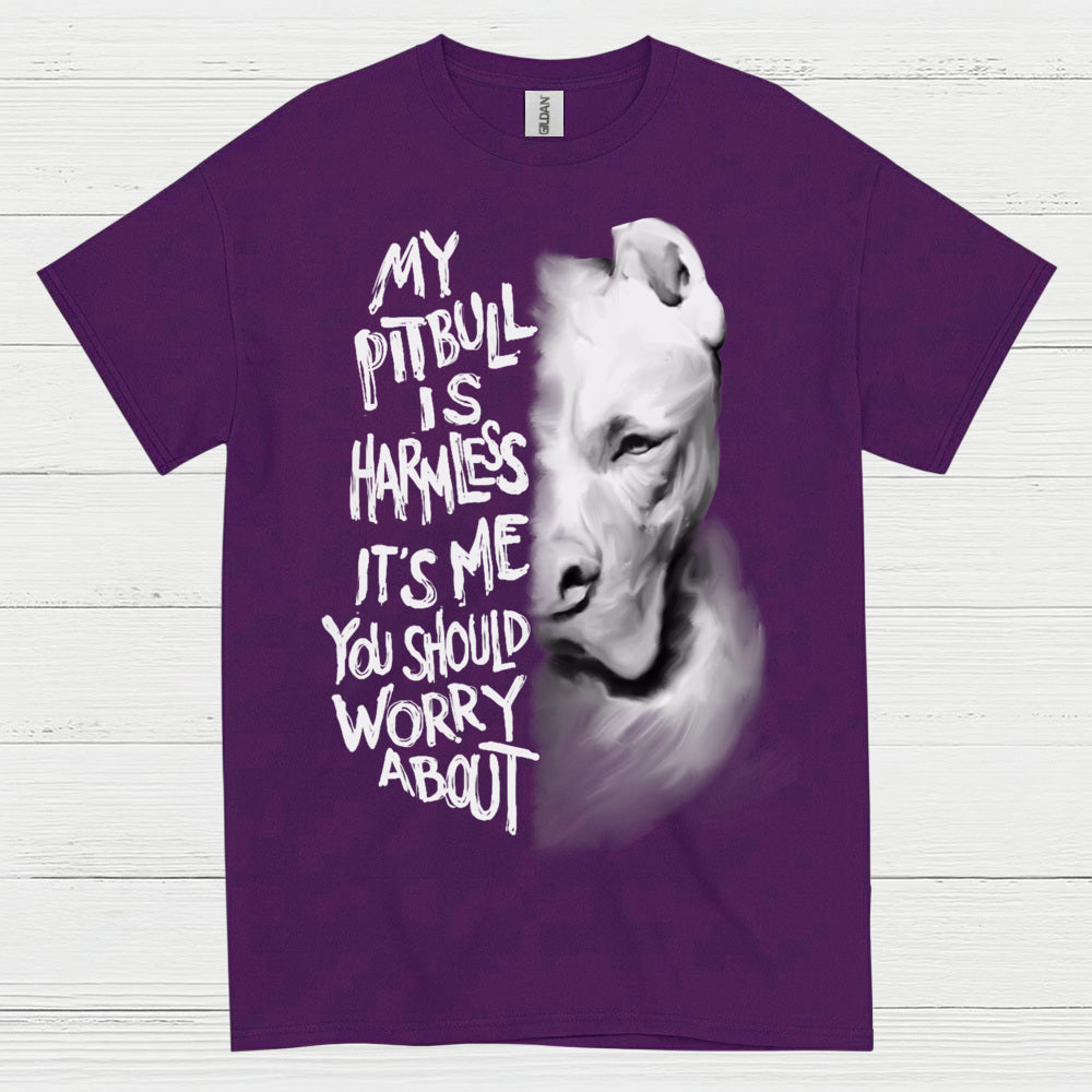My Pitbull Is Harmless Quote T Shirt