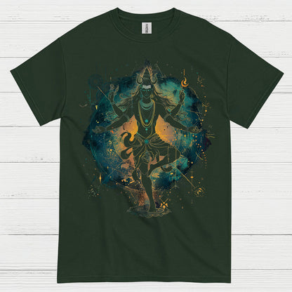 Cosmic Shiva Meditation Art T Shirt