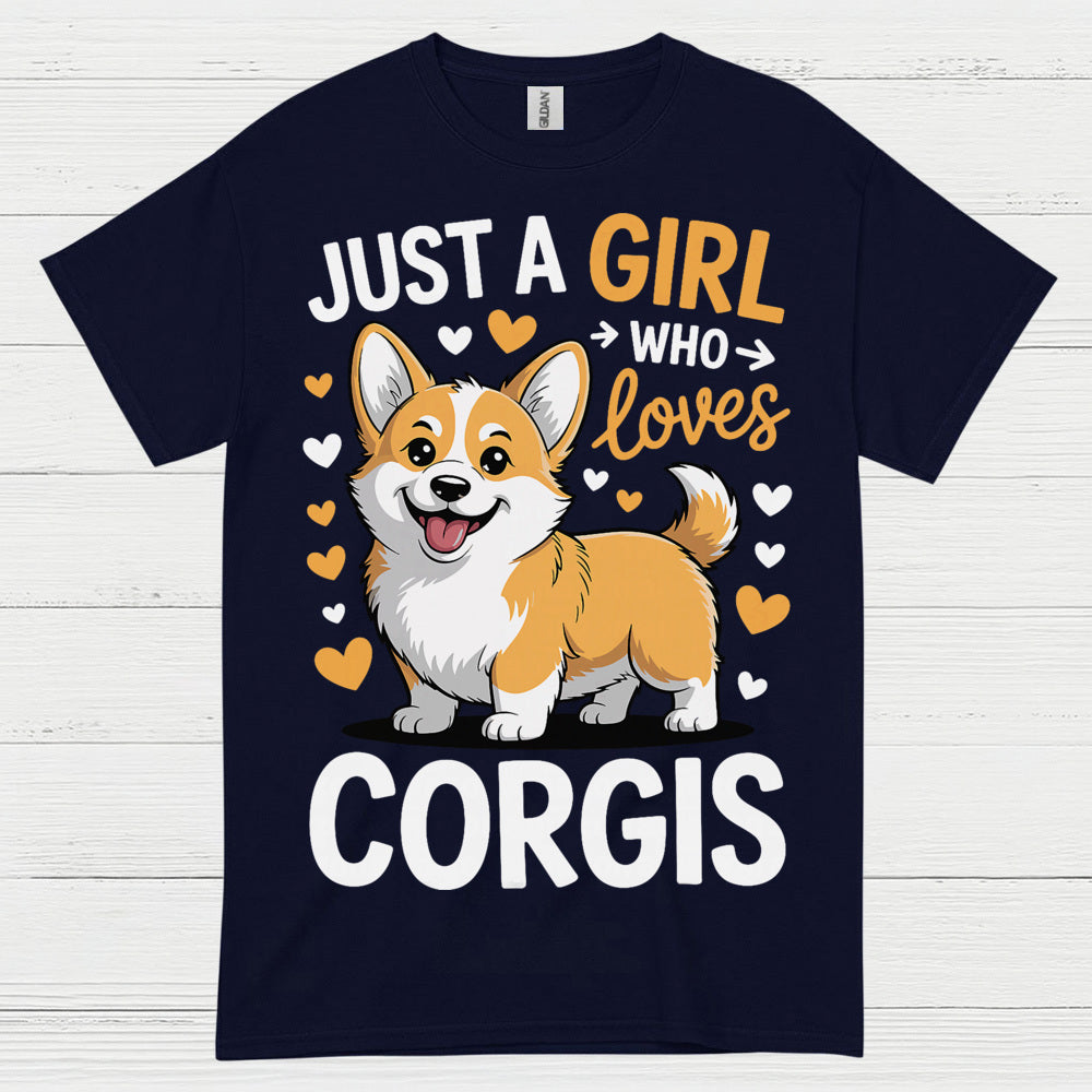 Corgi Love Girl Cute Dog T Shirt