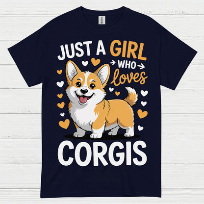 Corgi Love Girl Cute Dog T Shirt