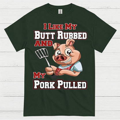 Funny Butt Rubbed Pork Pulled BBQ T Shirt