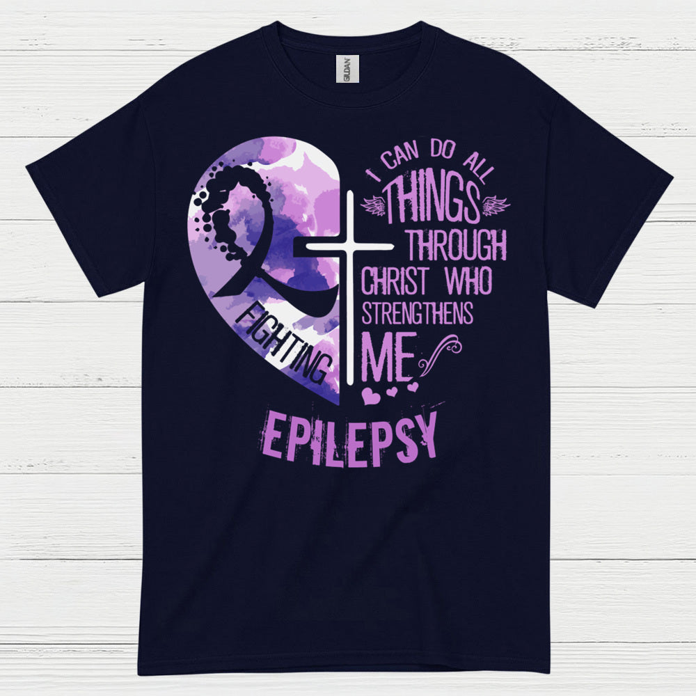 Faith Strength Epilepsy Warrior T Shirt