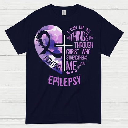 Faith Strength Epilepsy Warrior T Shirt