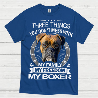 My Family My Freedom My Boxer T Shirt