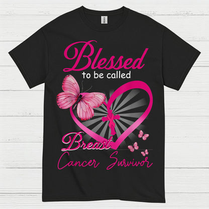 Blessed To Be Called Breast Cancer Survivor T Shirt