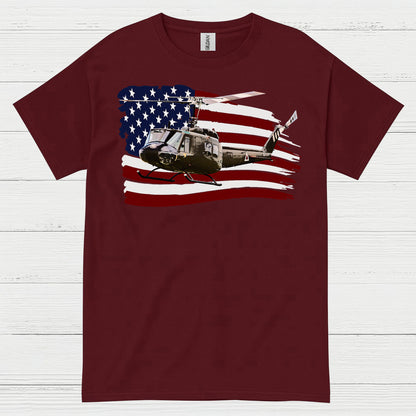 American Helicopter Veteran Patriotic T Shirt