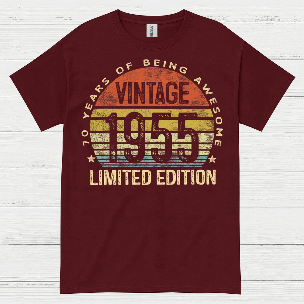 Vintage 1955 Limited Edition Birthday T Shirt