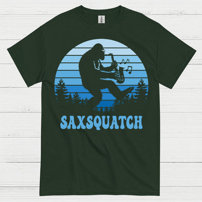 Saxsquatch Bigfoot Saxophone T Shirt