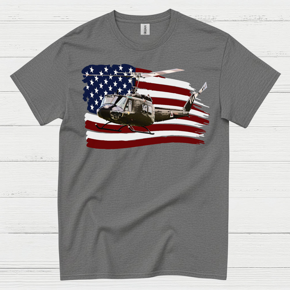 American Helicopter Veteran Patriotic T Shirt