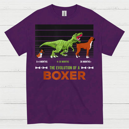 Funny Boxer Evolution Graphic T Shirt